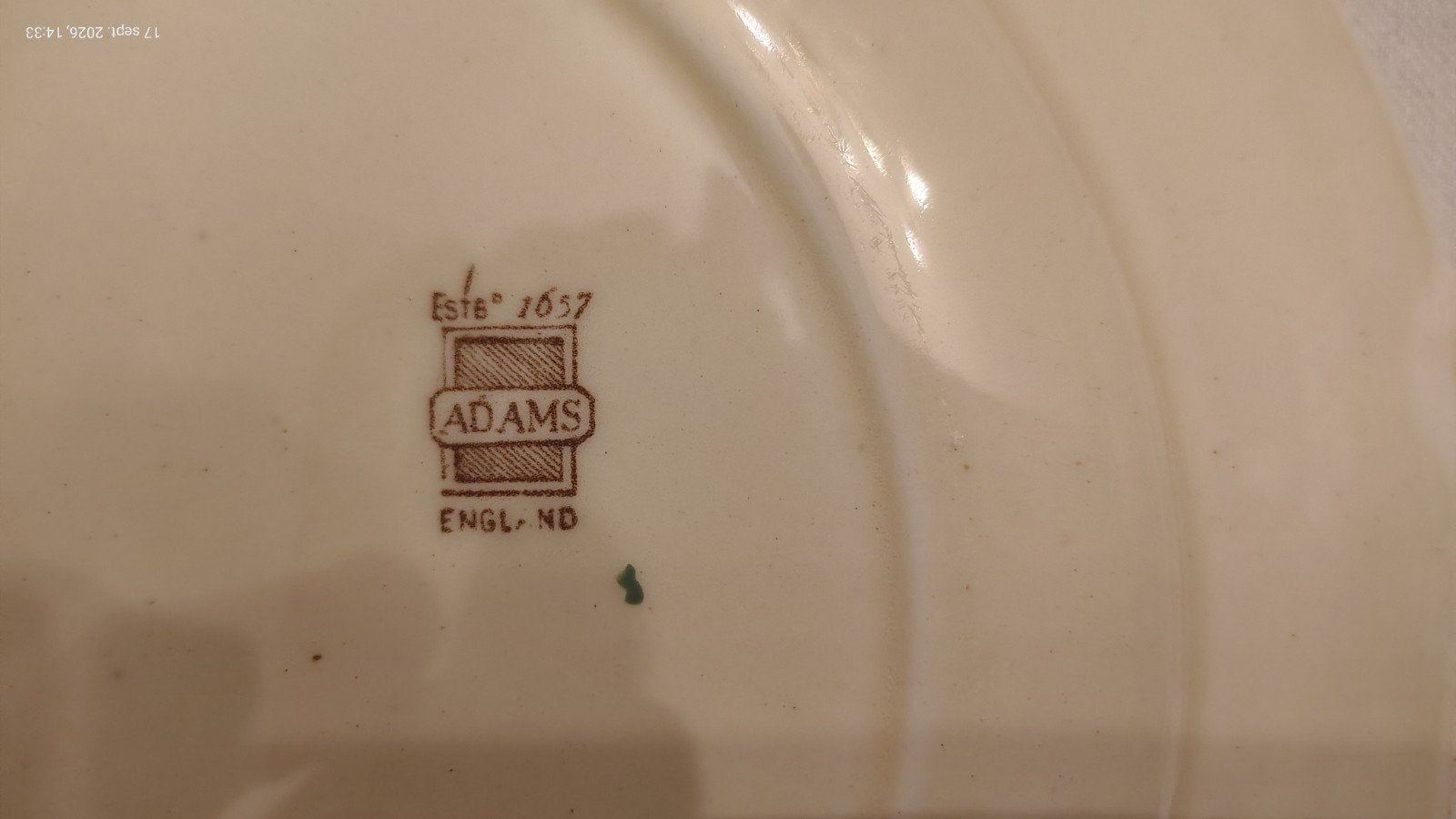 collection:assiette décoration porcelaine, Enlèvement