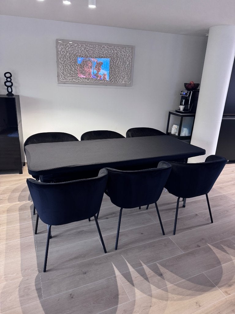 Lot de 6 chaises de salle à manger, Maison & Meubles, Enlèvement, Comme neuf, Noir, Cinq, Six Chaises ou plus