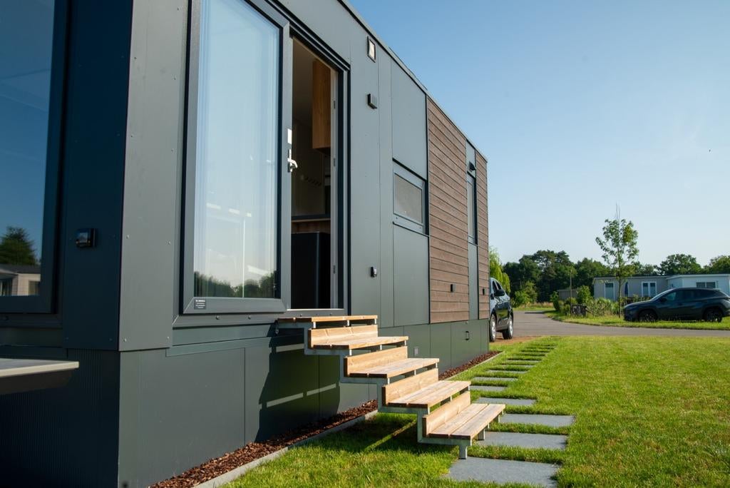 Luxe stacaravan Merksplas rustig gelegen aan het water, Immo, 40 m², 2 slaapkamers, Verkoop zonder makelaar, Provincie Antwerpen