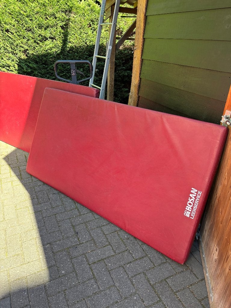 turnmatten valmatten gymmatten 200 x 100 x 6 cm 6 stuks, Ophalen, Gebruikt, Materiaal