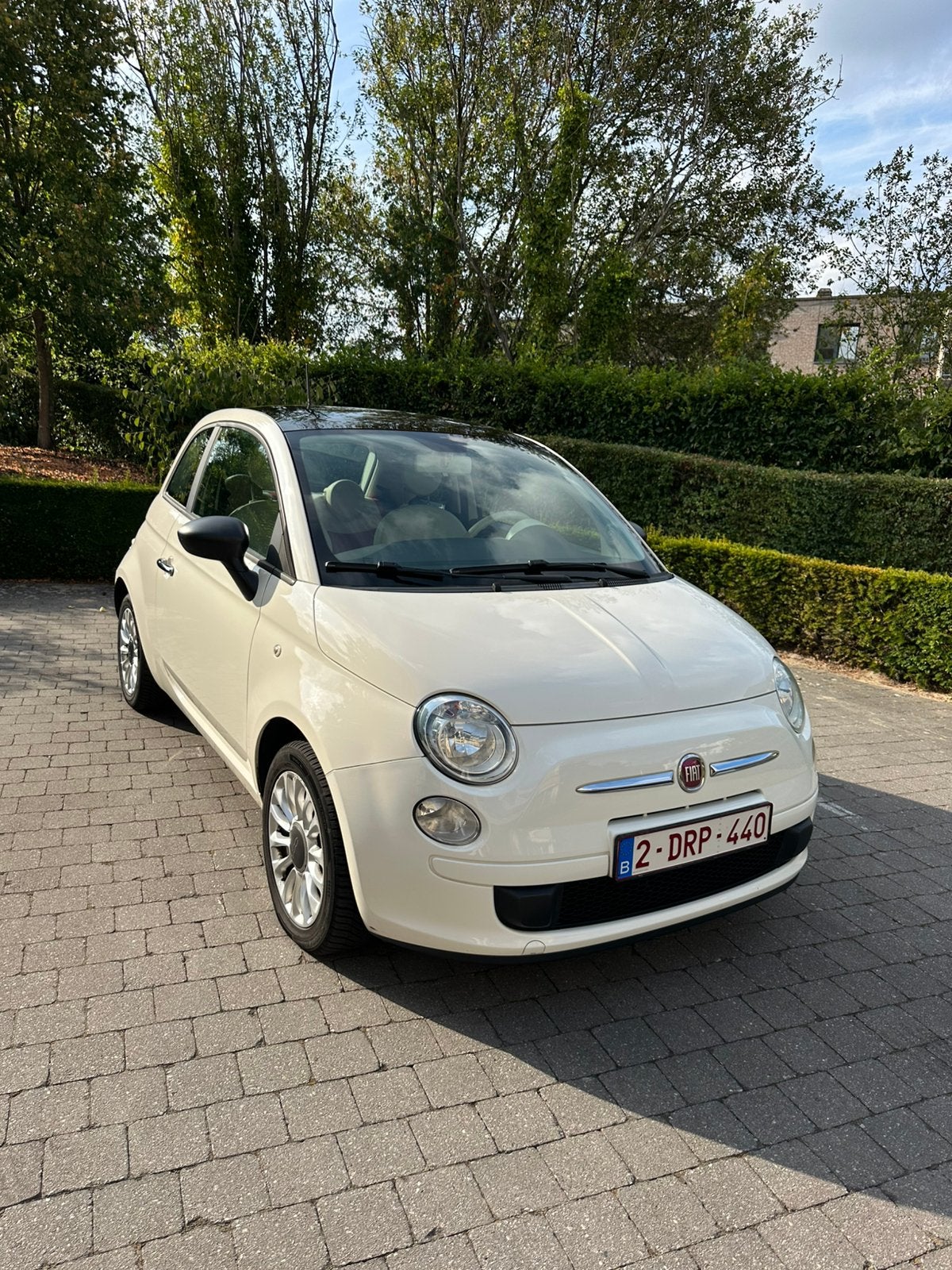 Fiat 500, Auto's, Voorwielaandrijving, 4 zetels, Stof, Wit
