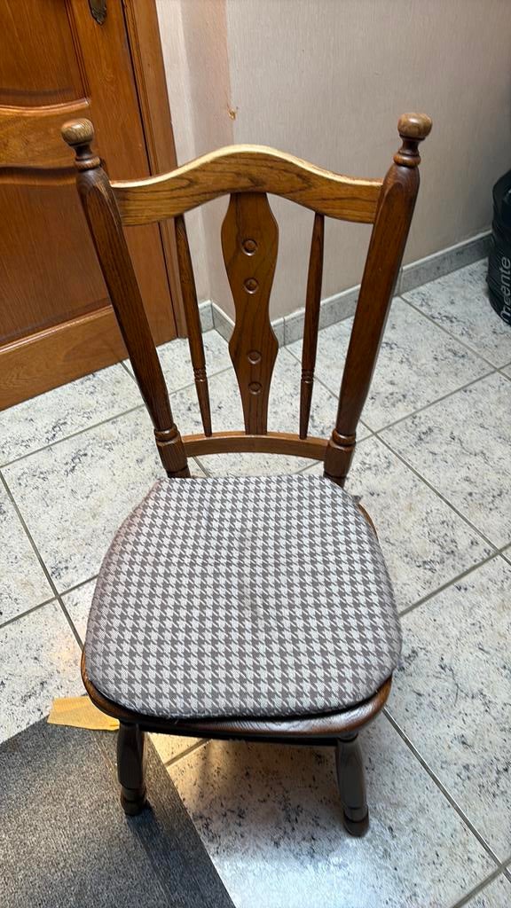 6 keuken stoelen en ovale tafel, Huis en Inrichting, Ophalen, Ovaal