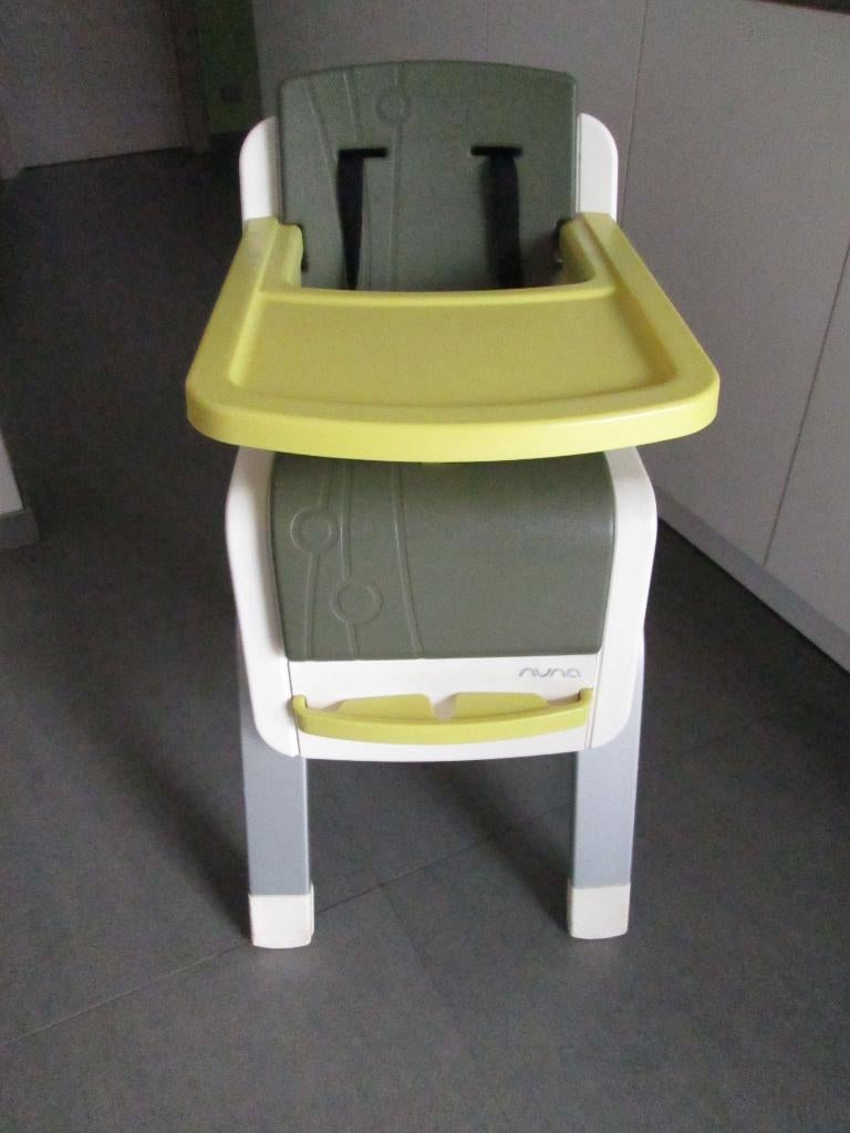 Kinderstoel NUNA ZAAZ Groen, Kinderen en Baby's, Ophalen, Zo goed als nieuw, Meegroeistoel, Gordel(s)