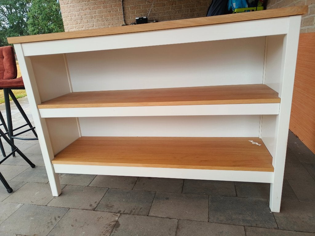keukeneiland met barkrukken, Huis en Inrichting, Keuken | Keukenelementen, Ophalen, 100 tot 150 cm, Meerkleurig, Zo goed als nieuw
