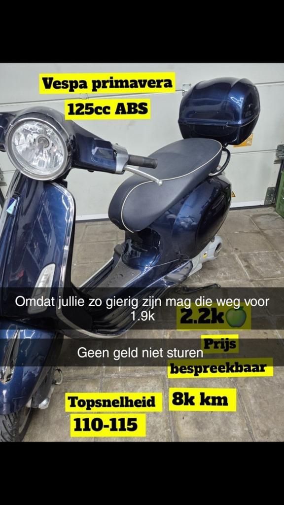 Prix de la Vespa Primavera 125cc ABS 1900, Enlèvement ou Envoi, Vespa