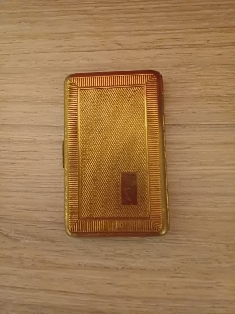 Étui à cigarettes Vintage EMU Brand « Standphast Goldoid, Collections, Envoi, Utilisé, Boîtes ou marques d'allumettes