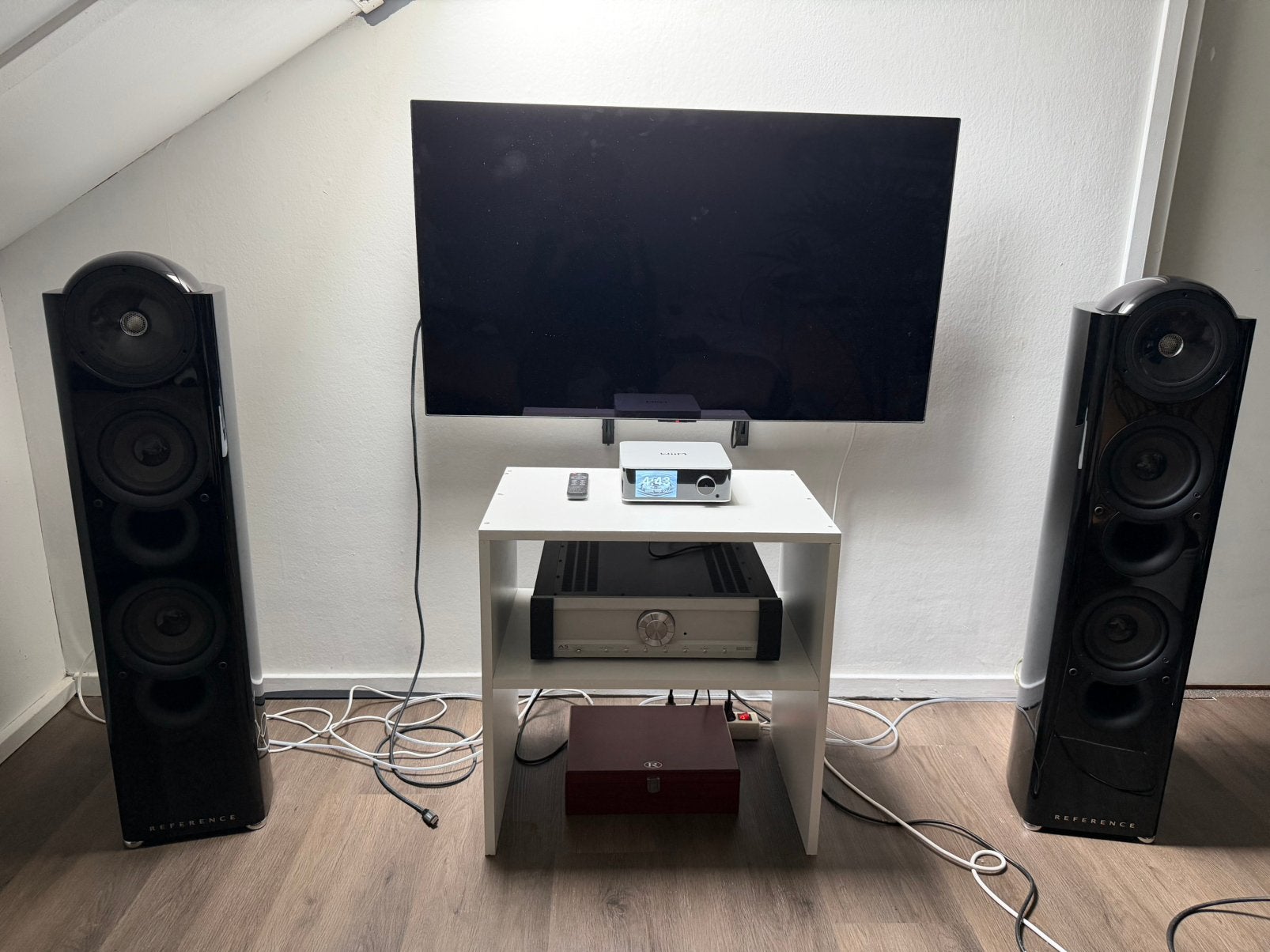 KEF Reference 203/2 - High gloss black - prachtige staat, Audio, Tv en Foto, Home Cinema-sets, Ophalen of Verzenden, Zo goed als nieuw