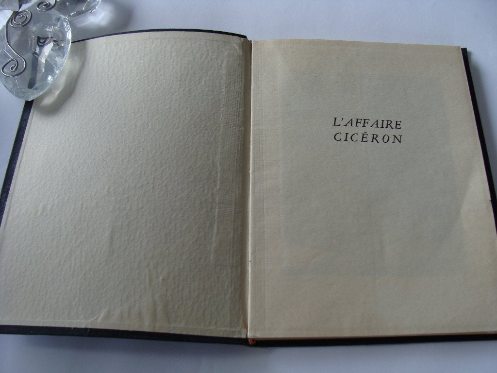 Ancien beau livre rare, l'affaire Cicéron, l.c. Moyzish, L.c. Moyzish, Comme neuf, Deuxième Guerre mondiale, Enlèvement