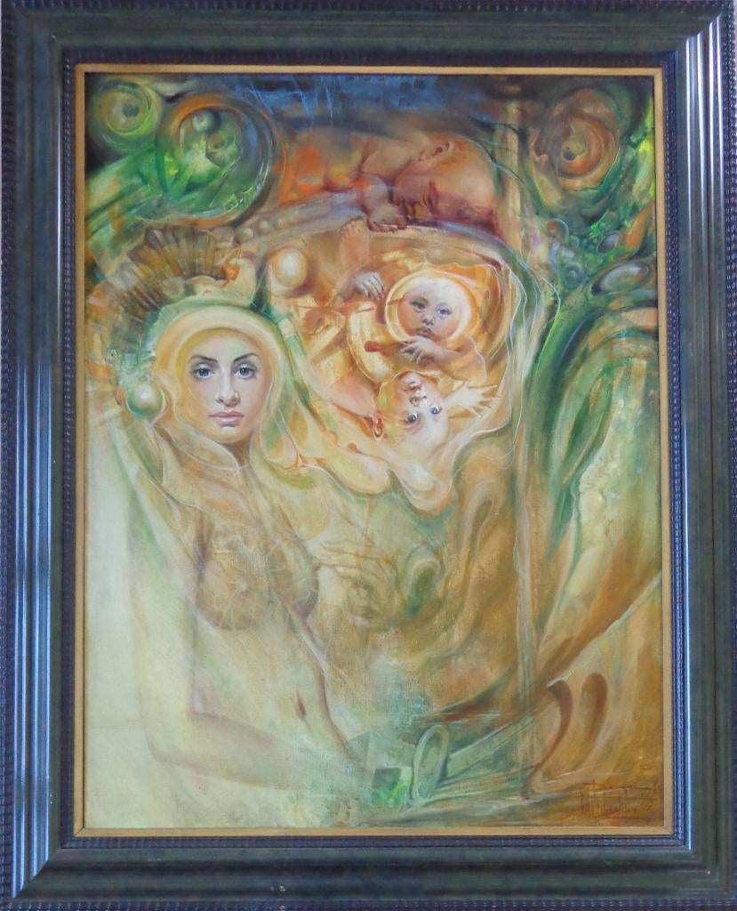 ROGER VAN BELLEGHEM / MOEDERSCHAP / OLIEVERF 128x103cm, Enlèvement