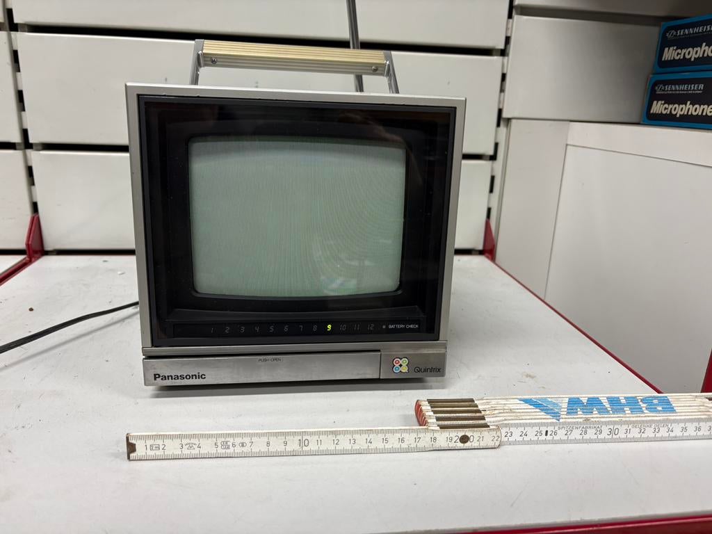 Panasonic Quintrix TC-800EU Vintage mini TV - zeldzame 80s, Audio, Tv en Foto, Vintage Televisies, Ophalen of Verzenden, Gebruikt