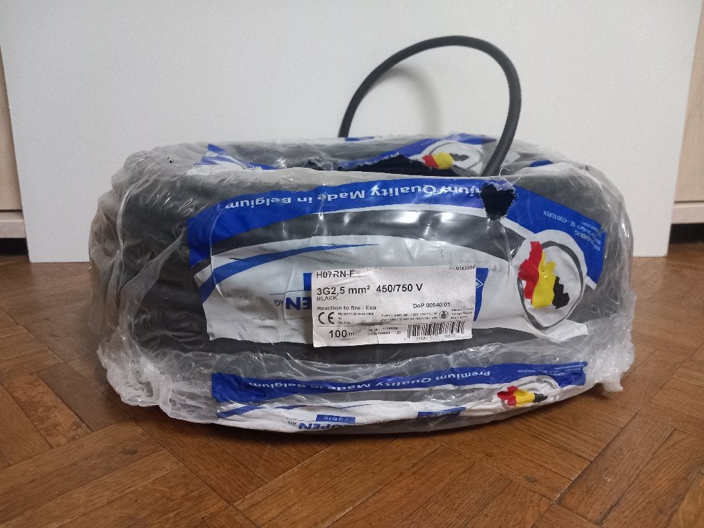 Câble CTMB 3G2,5 - Eca (H07RN-F) - Eupen - 90 Mètres, Bricolage & Construction, Enlèvement, Neuf, Autres marques, Câble ou Fil électrique
