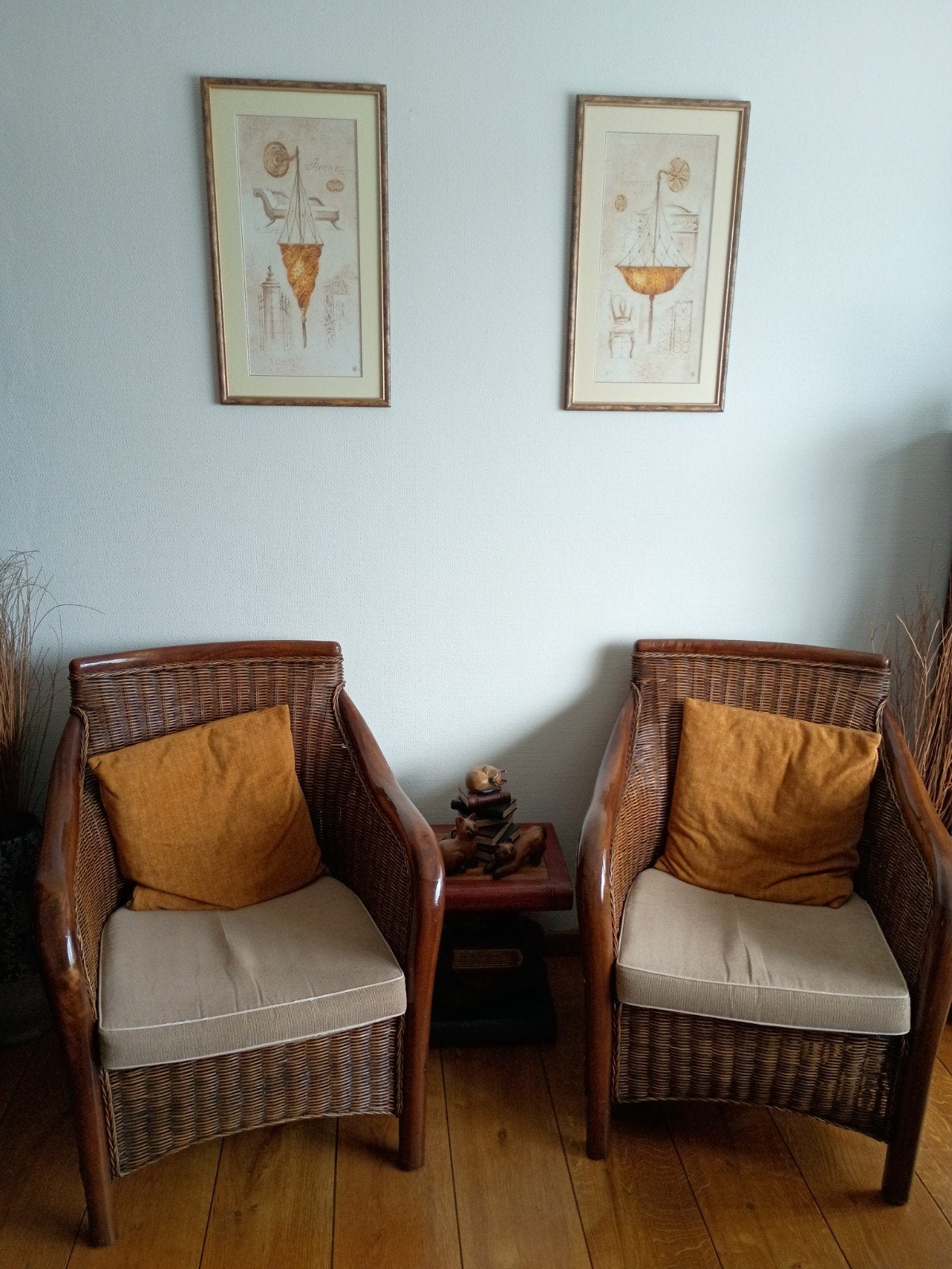 Rieten Fauteuils 2 stuks, Ophalen