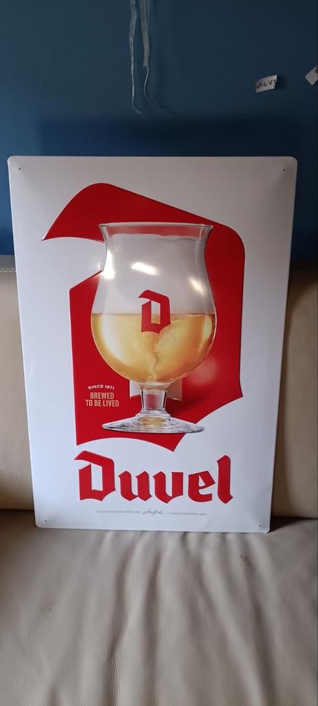 Duvel reklame plaat  nieuw, Verzamelen, Ophalen, Duvel
