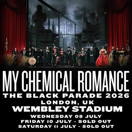 2 billets My Chemical Romance, 10 juillet, stade de Wembley, Deux personnes