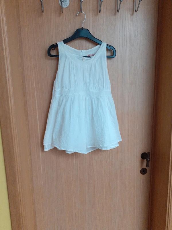 Robe ou tunique blanche confetti 10 ans, Robe ou Jupe, Enlèvement ou Envoi, Utilisé, Confetti