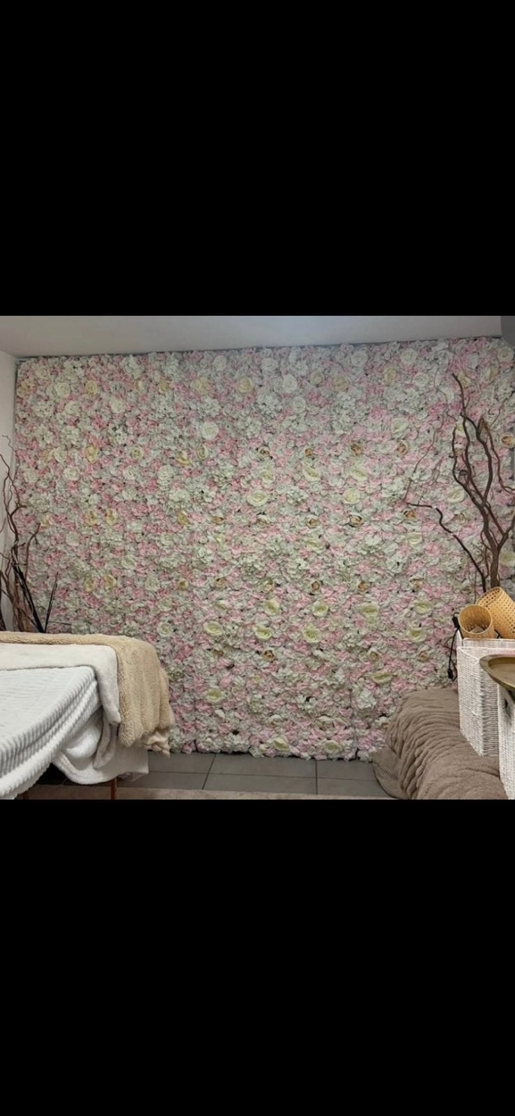 Panneaux mur végétal 3m x 3m acheté 550€, Enlèvement, Fleurs