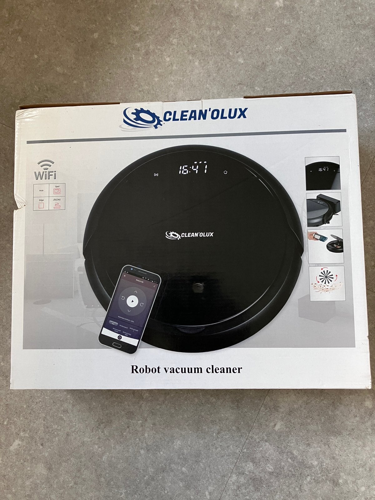 Robot stofzuiger Clean’olux 2022 (nieuw in verpakking), Enlèvement, Neuf, Aspirateur robot, Autres marques