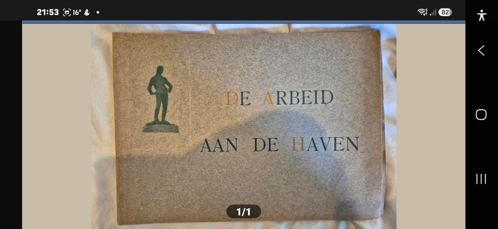 Arbeid aan de haven Antwerpen 1923, Antiek en Kunst, Ophalen