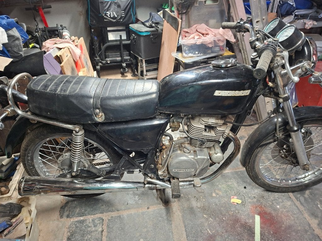 1981 Kawasaki 200Z voor onderdelen, Motoren, Ophalen, Gebruikt