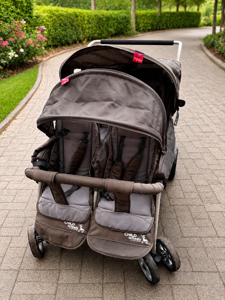 Childwheels 4-lingwagen buggy voor 4 kindjes, Kinderen en Baby's, Ophalen