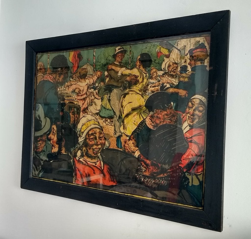 Alfred Ost. Affiche "Vlaamse Kermis", 1918., Antiek en Kunst, Ophalen