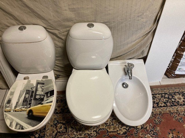 WC's en bidet, Doe-het-zelf en Bouw, Ophalen, Gebruikt, Steen, Toilet