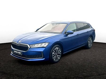 Skoda Superb Combi Superb Combi 1.5 TSI ACT Ultimate DSG, Auto's, Skoda, Automaat, Parkeersensor, Blauw, Break