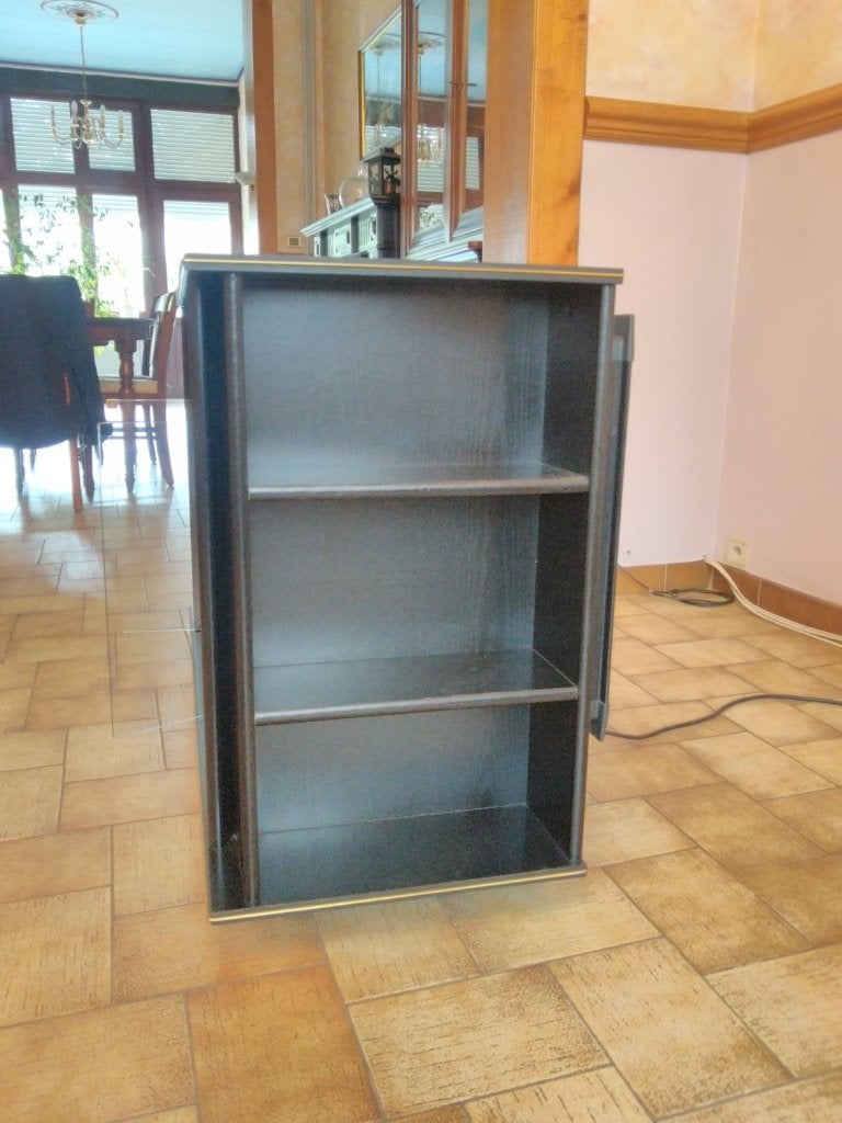 meuble tv noir, Teck, 25 à 50 cm, Meuble tv, Moins de 100 cm
