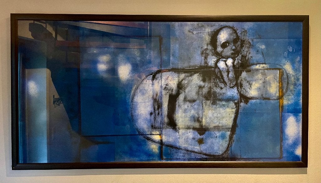 Stefano RICCI SERIGRAPHIE LA FILLE BLEUE, Enlèvement
