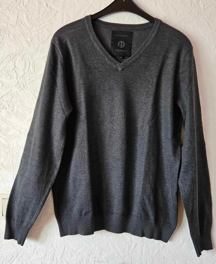 Pull JACK & JONES taille S gris foncé, Kleding | Heren, Truien en Vesten, Jack&Jones, Ophalen of Verzenden, Grijs, Gedragen