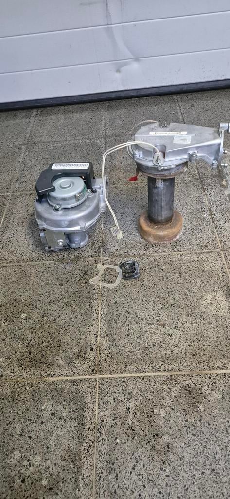 Gas +ventilatie motor 1geheel., Ophalen