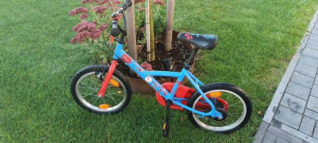 Kinderfiets BTwin, Ophalen, Gebruikt, Velgrem, Minder dan 16 inch
