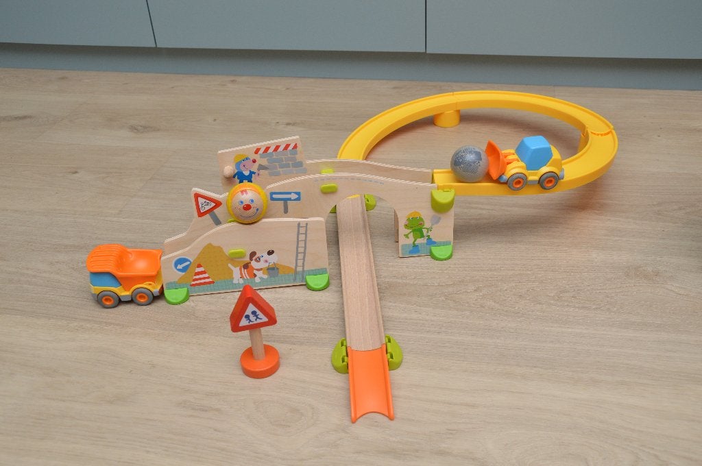 Haba Kullerbü Knikkerbaan Op de werf, Ophalen, Zo goed als nieuw, Overige typen