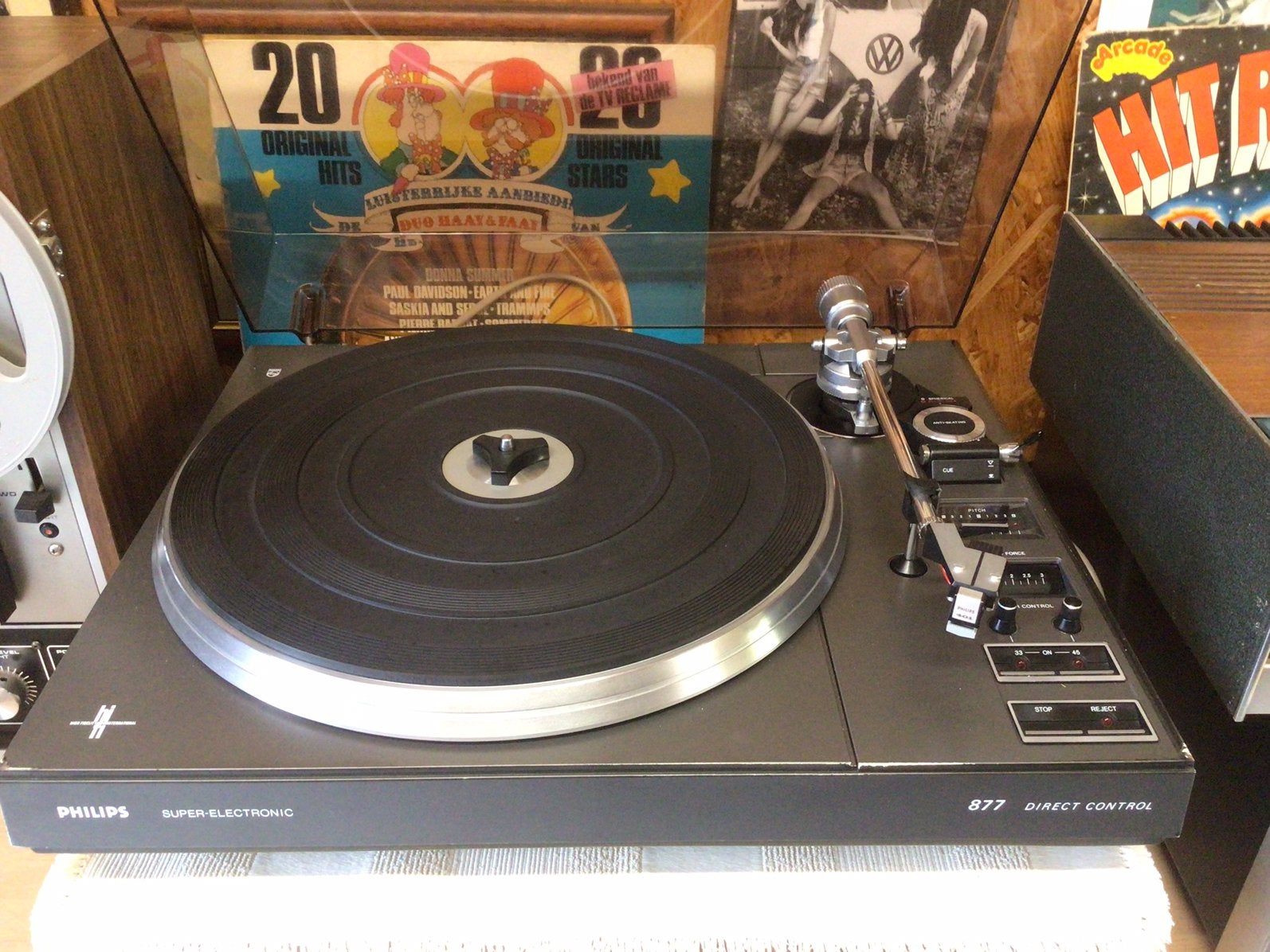 Philips 22AF 877, TV, Hi-fi & Vidéo, Tourne-disques, Tourne-disque, Enlèvement ou Envoi, Comme neuf, Réglage pitch