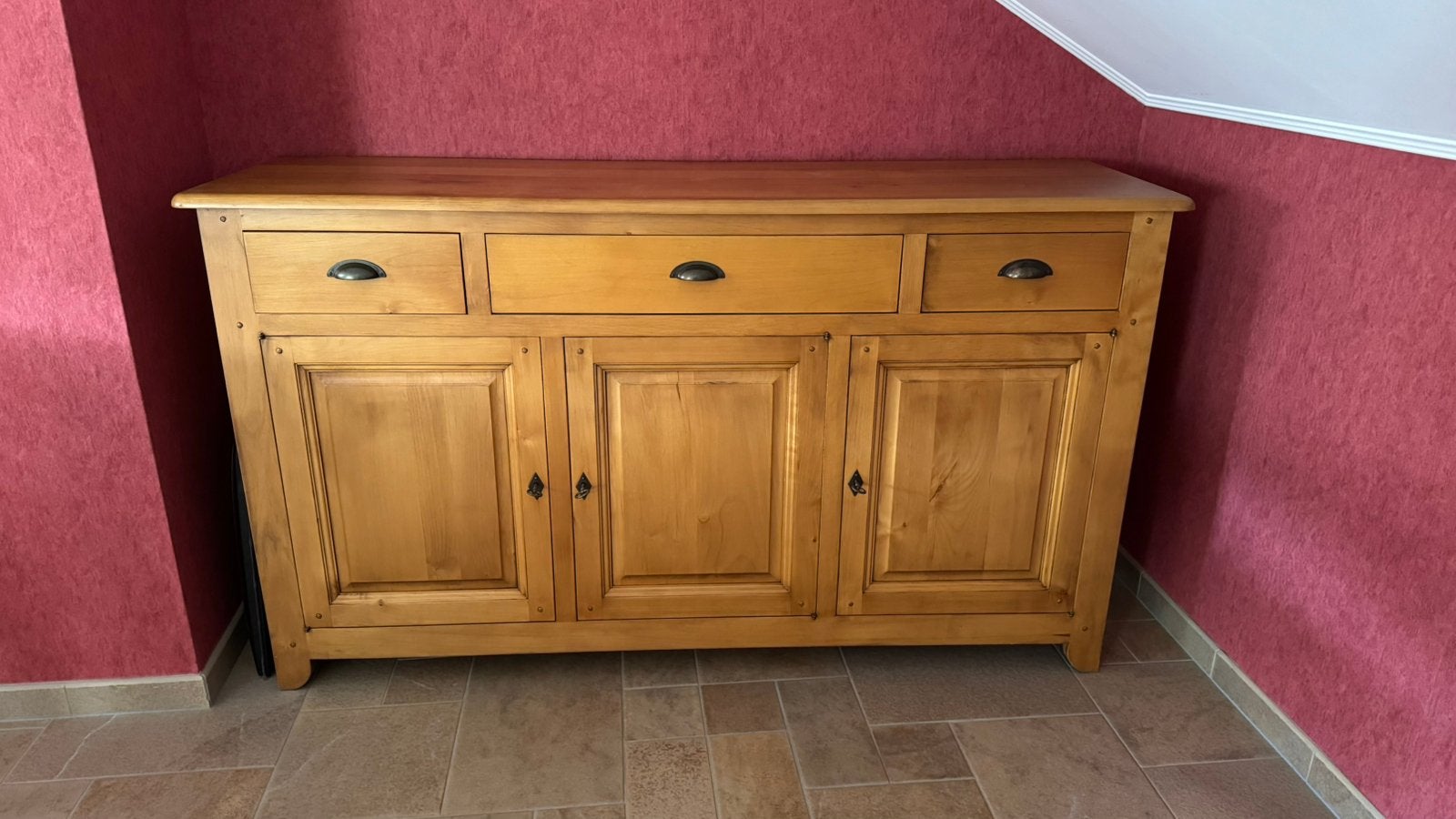 Commode/buffet style boulangere bois massif, Maison & Meubles, Avec tiroir(s), 25 à 50 cm, Moins de 100 cm, 150 à 200 cm