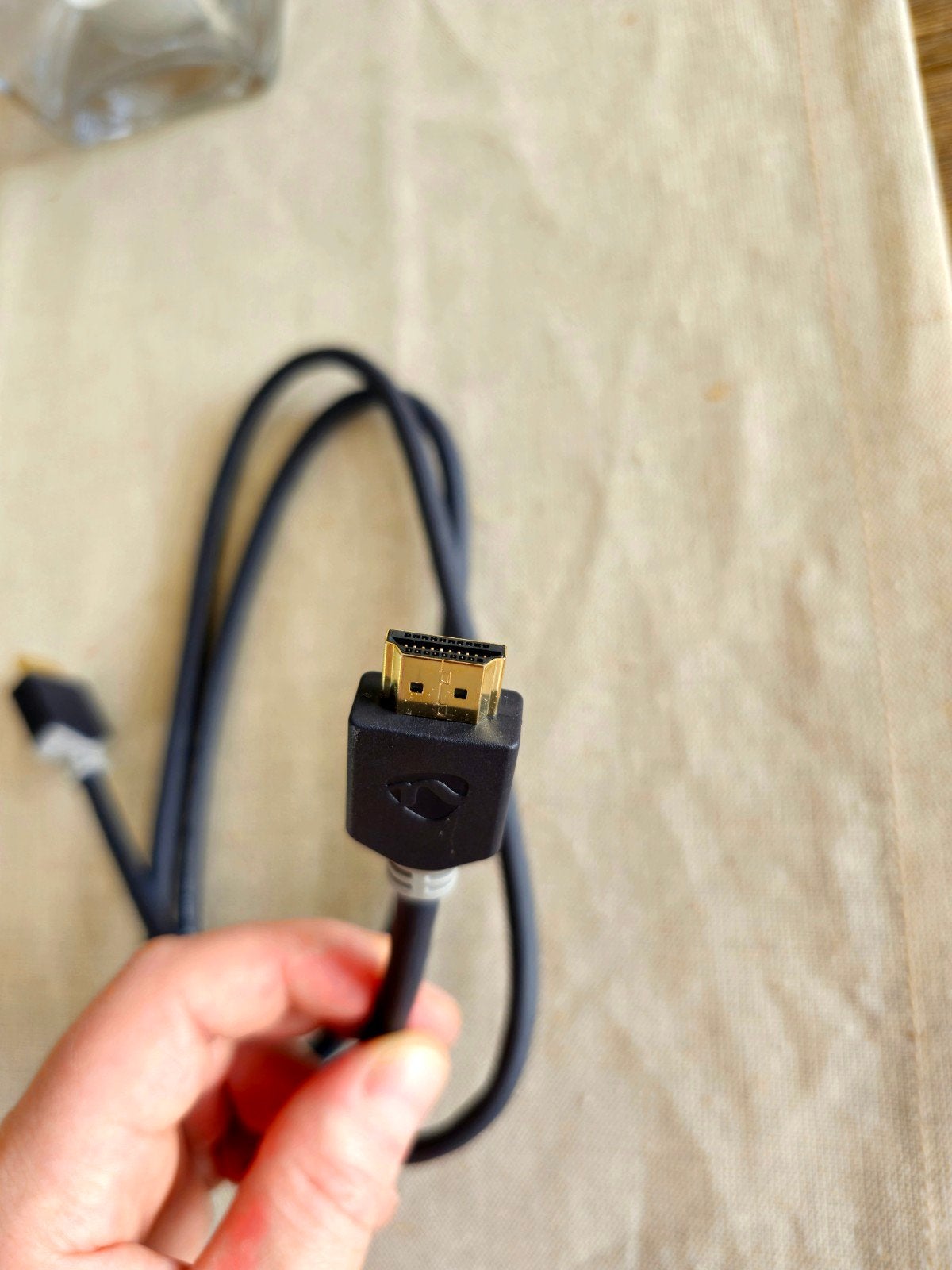 HDMI-kabel 1m (gold plated - 4K - 3D - high speed+ethernet), Computers en Software, Pc- en Netwerkkabels, Ophalen of Verzenden