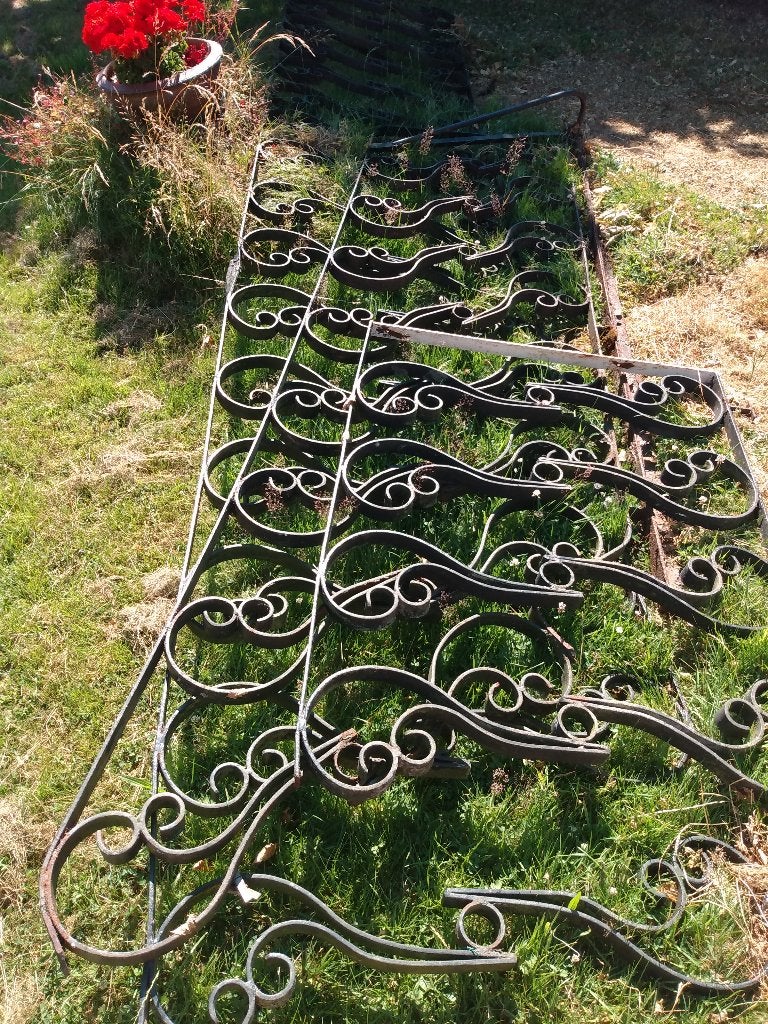 4 garde corps de balcon, Jardin & Terrasse, Enlèvement, Utilisé, Fer, Clôture ornementale