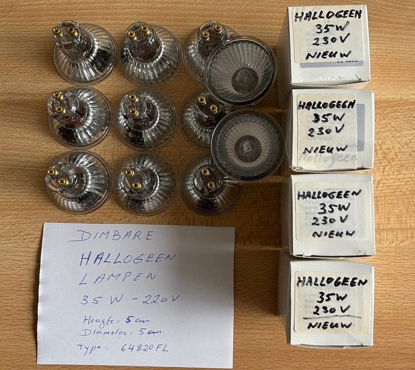 Hallogeen lampen, Ophalen of Verzenden, Zo goed als nieuw, Halogeen