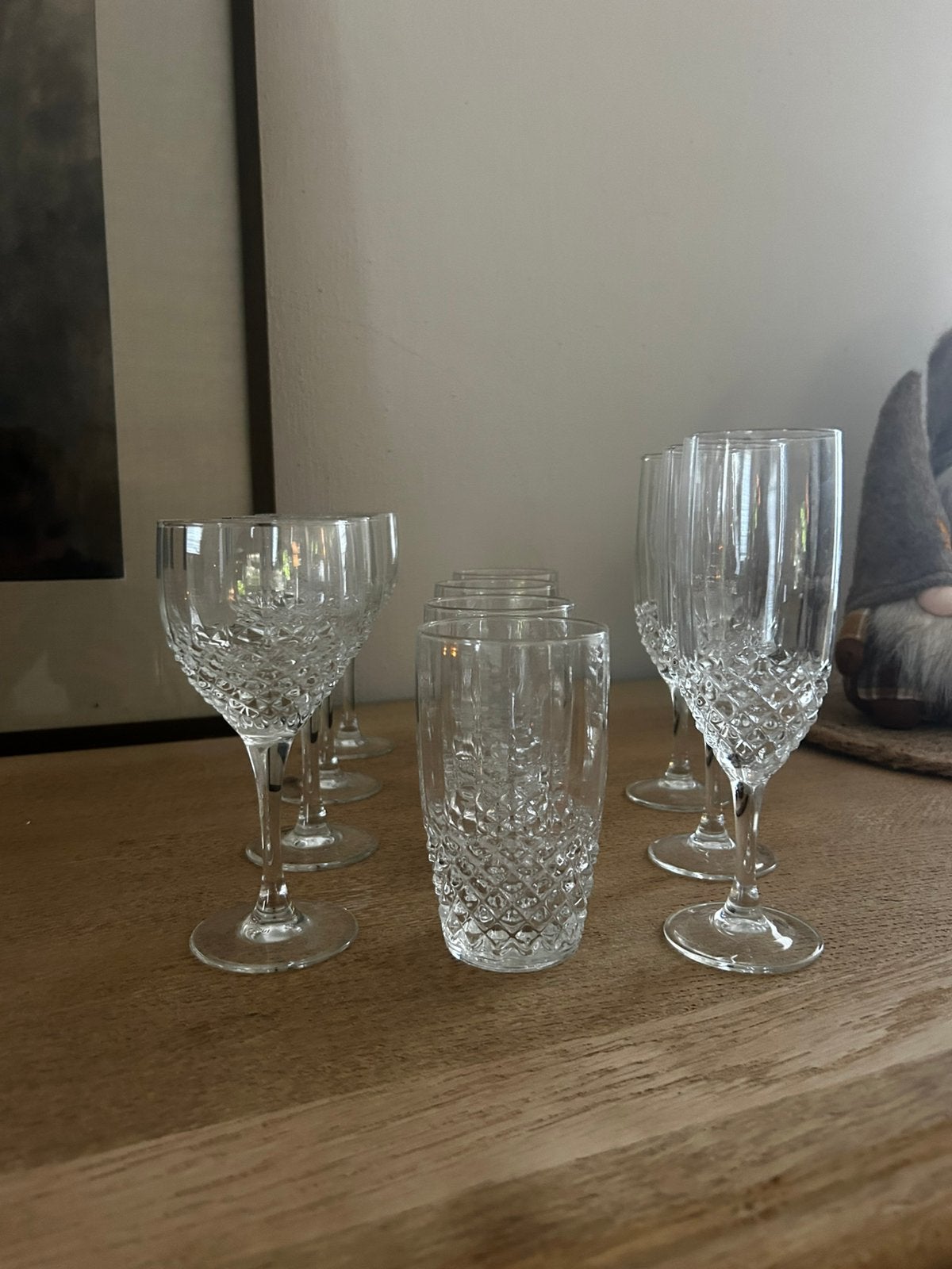 Glazen set, Ophalen, Zo goed als nieuw
