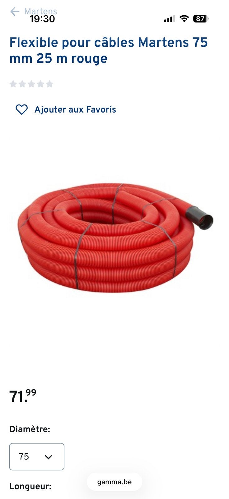 Gaine de protection pour cable, Enlèvement, Neuf