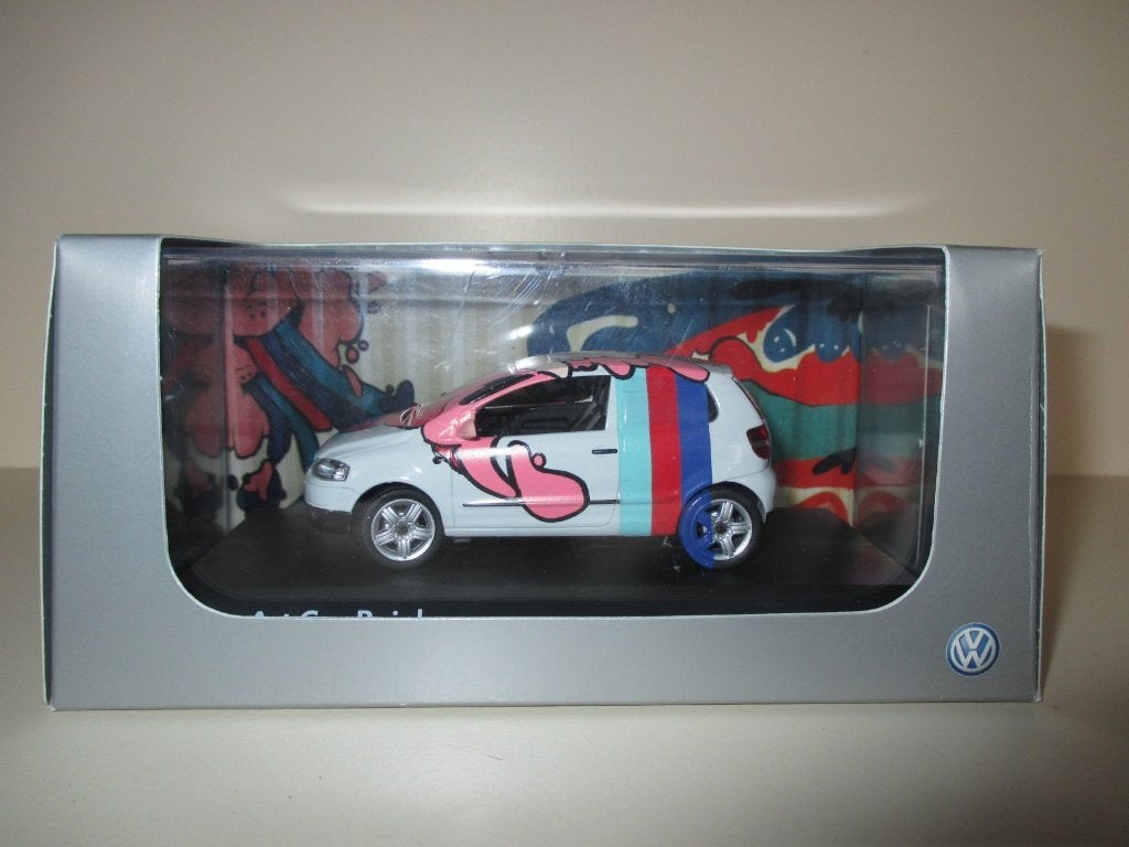 Schuco - VW Fox Art Car Rainbow - 1:43 - Mint in box, Ophalen of Verzenden, Nieuw, Auto, Schuco