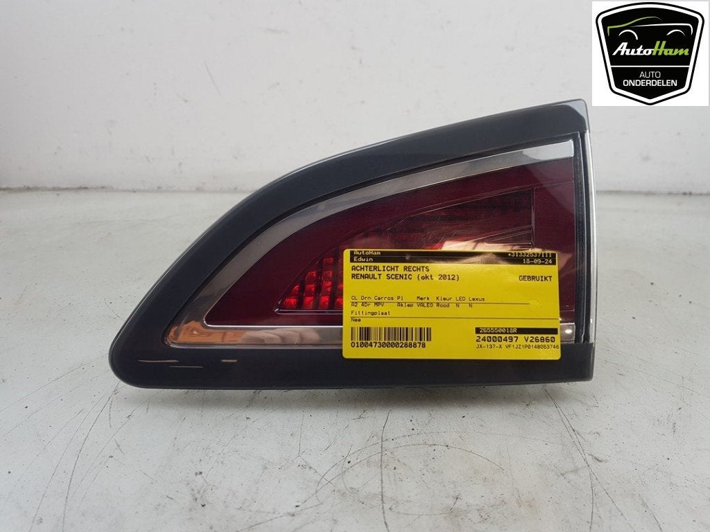 ACHTERLICHT RECHTS Renault Scénic III (JZ), Auto-onderdelen, Gebruikt, Renault