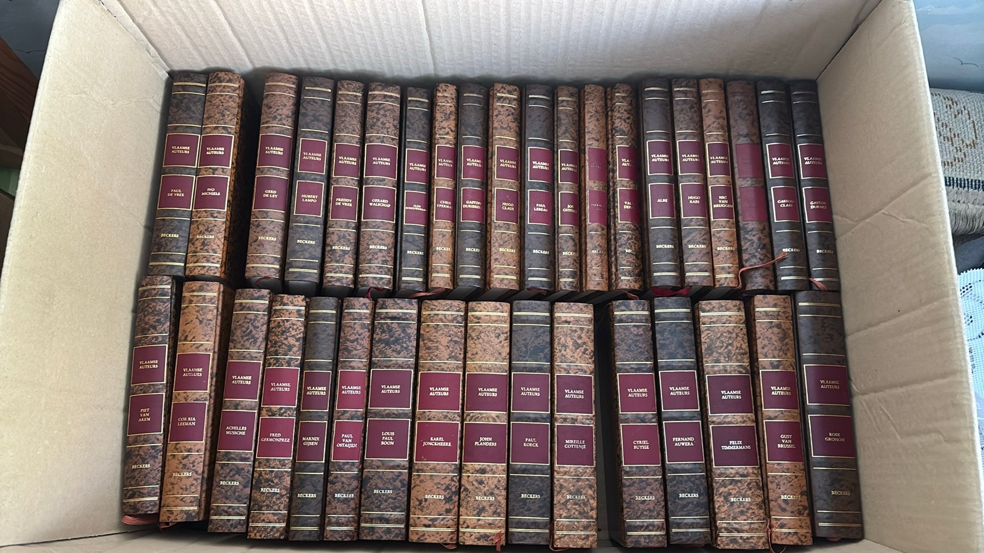 Volledige Collectie (36) Vlaamse auteurs - Beckers, Ophalen, Zo goed als nieuw