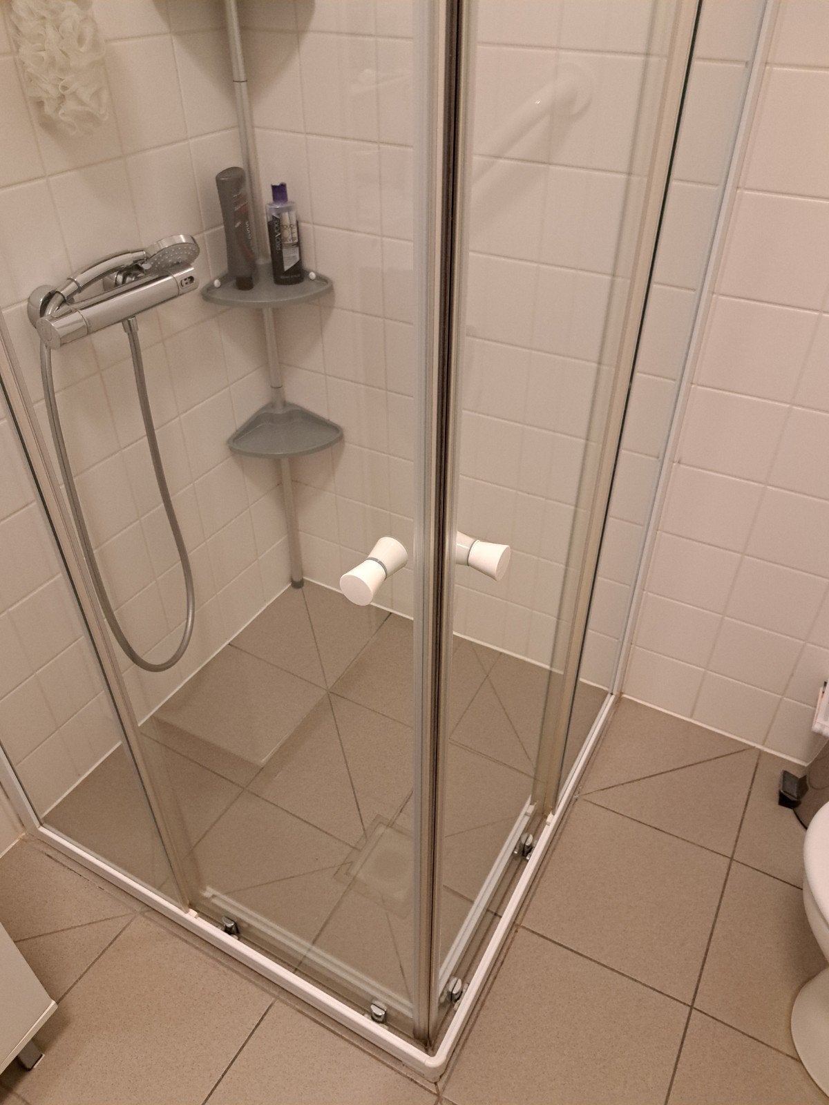 mooie  hoek douche cabine 90x90, Enlèvement, Utilisé
