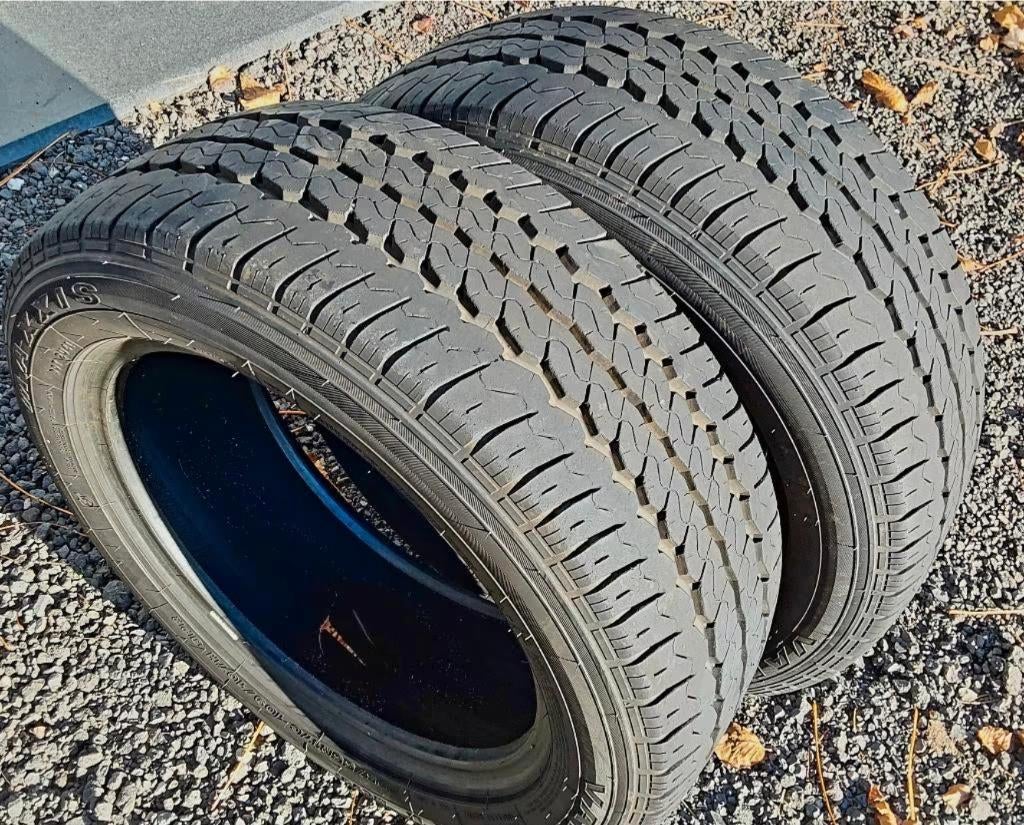 2 très bons pneus "utilitaires" 225/55R17C 109/107H, Pneus été, Véhicule utilitaire, Enlèvement, Utilisé