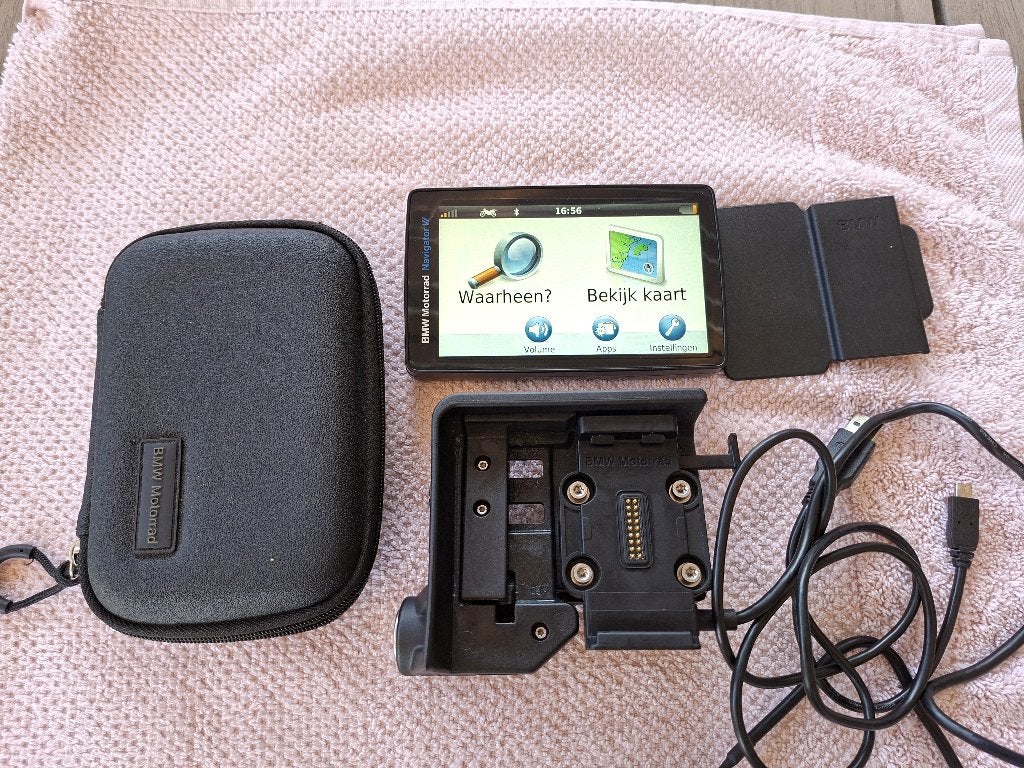 BMW garmin GPS  VI met motorhouder, Motoren, Ophalen of Verzenden, Zo goed als nieuw