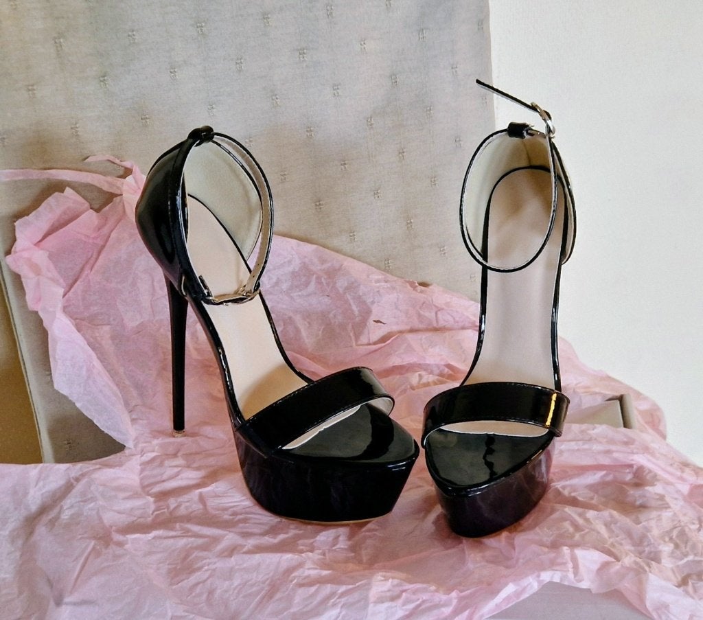 dames👍"High Heels"👍100% Sexy ❤️ erotic👍t:36👍, Enlèvement ou Envoi, Neuf, Noir, Escarpins