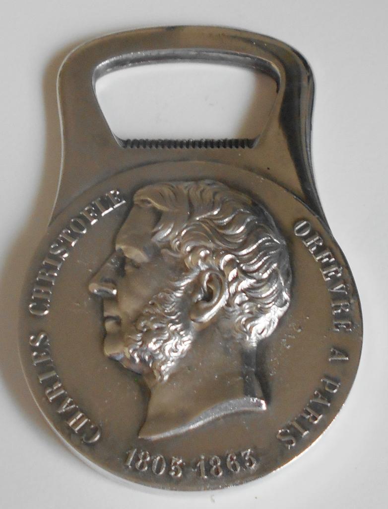 Charles CHRISTOFLE flesopener., Huis en Inrichting, Overige typen, Ophalen of Verzenden, Zo goed als nieuw, Metaal