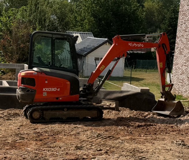 MINI-PELLE KUBOTA  KX 030-4, Enlèvement