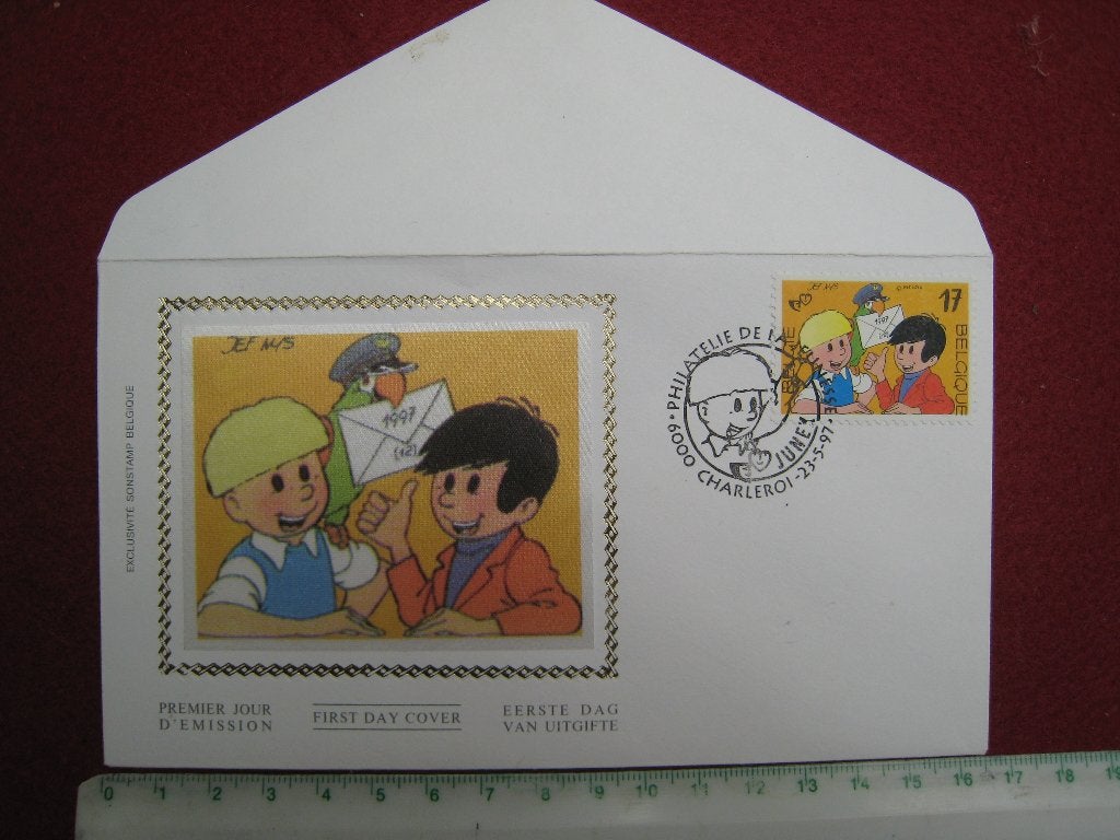 FDC Jommeke Jef Nys eerste dag uitgifte1997, Postzegels en Munten, Verzenden, Gestempeld, Overige thema's